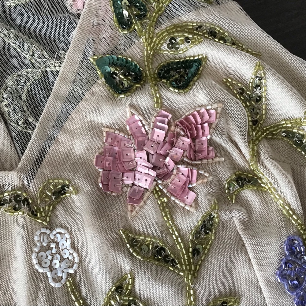 ADRIANNA PAPELL Beaded midi cocktail dress - worn only once! Gorgeous! - Picture 12 of 14